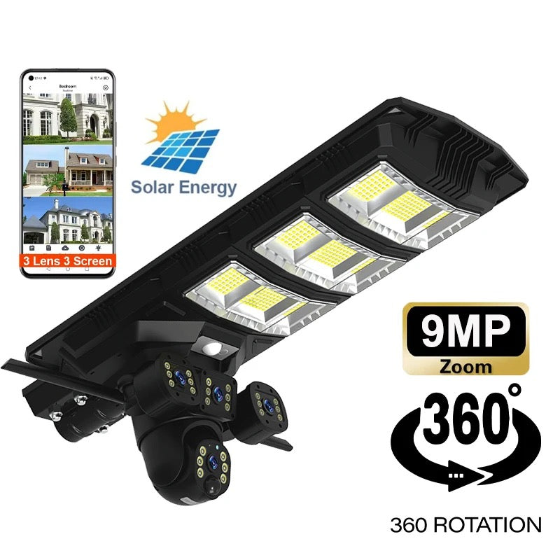 Caméra 8MP 4G/WiFi Solaire IP65 avec Audio & Vision Nocturne