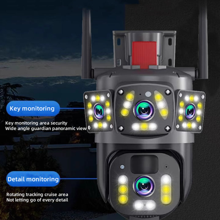 V360PRO 12MP 4G 3Pictures Solar Panel Surveillance Wireless Cameras Outdoor 1080P 12MP Wifi IP CCTV PTZ Security Network Camera